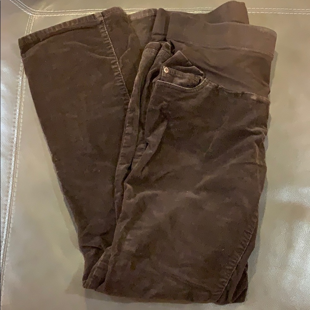 Maternity corduroy pants-(oh baby, by Motherhood)